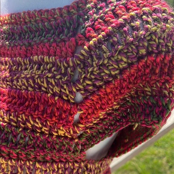 Handmade Multicolor Crochet Crop Top - Picture 2 of 4